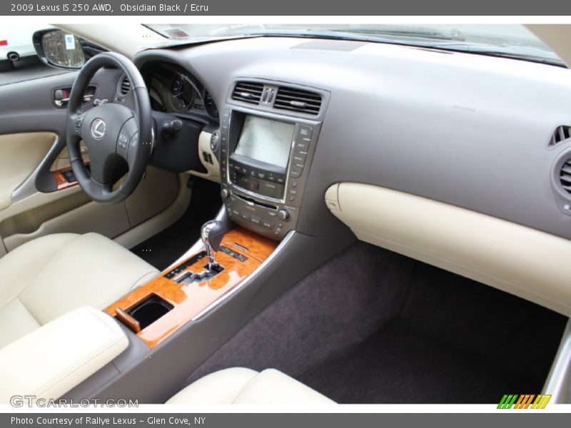 Obsidian Black / Ecru 2009 Lexus IS 250 AWD