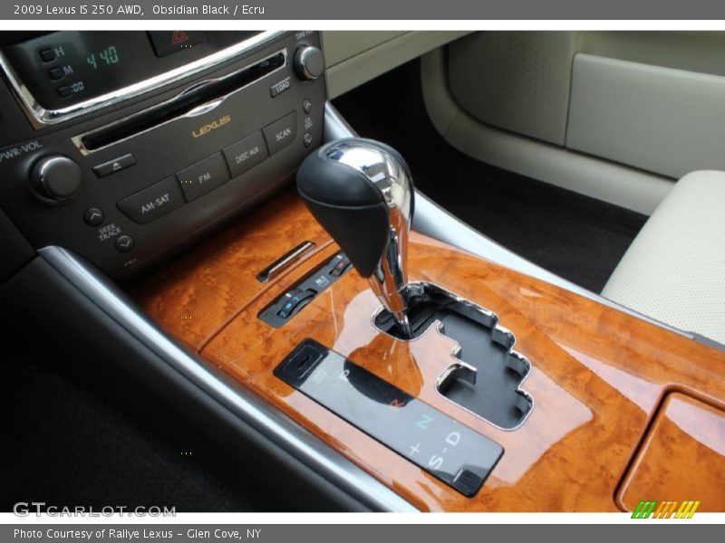 Obsidian Black / Ecru 2009 Lexus IS 250 AWD