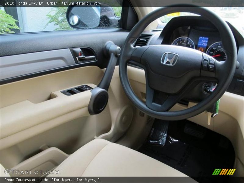Urban Titanium Metallic / Ivory 2010 Honda CR-V LX