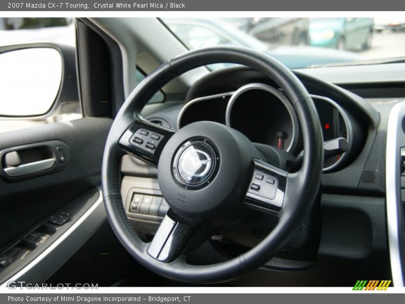 Crystal White Pearl Mica / Black 2007 Mazda CX-7 Touring