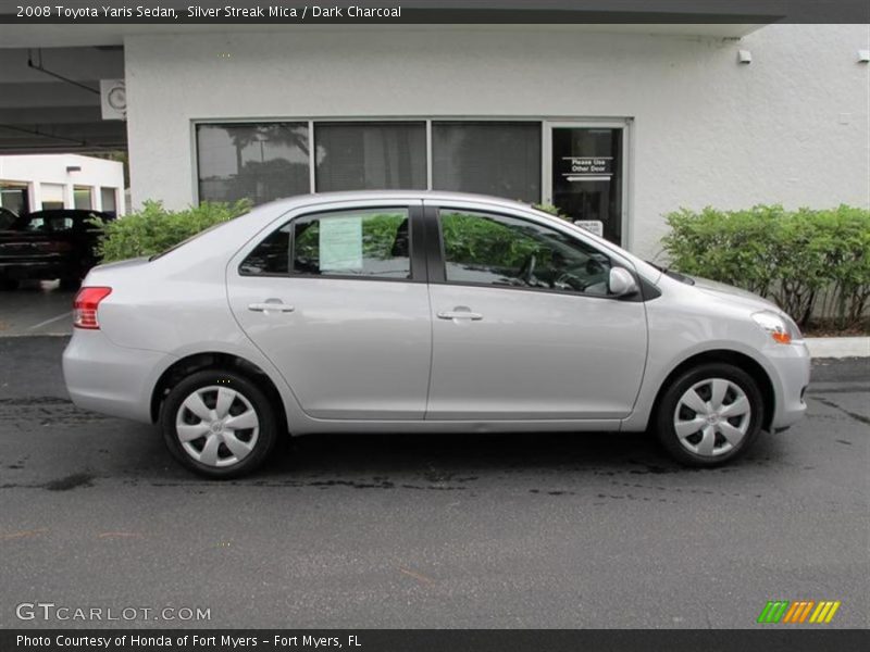 Silver Streak Mica / Dark Charcoal 2008 Toyota Yaris Sedan