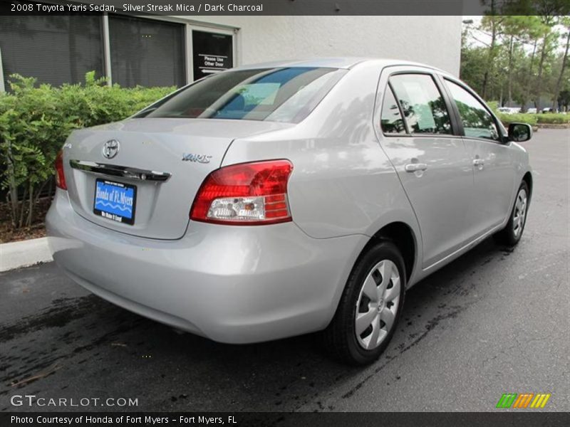 Silver Streak Mica / Dark Charcoal 2008 Toyota Yaris Sedan