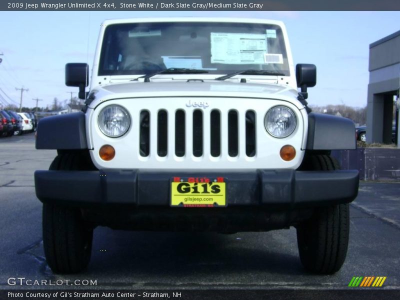 Stone White / Dark Slate Gray/Medium Slate Gray 2009 Jeep Wrangler Unlimited X 4x4
