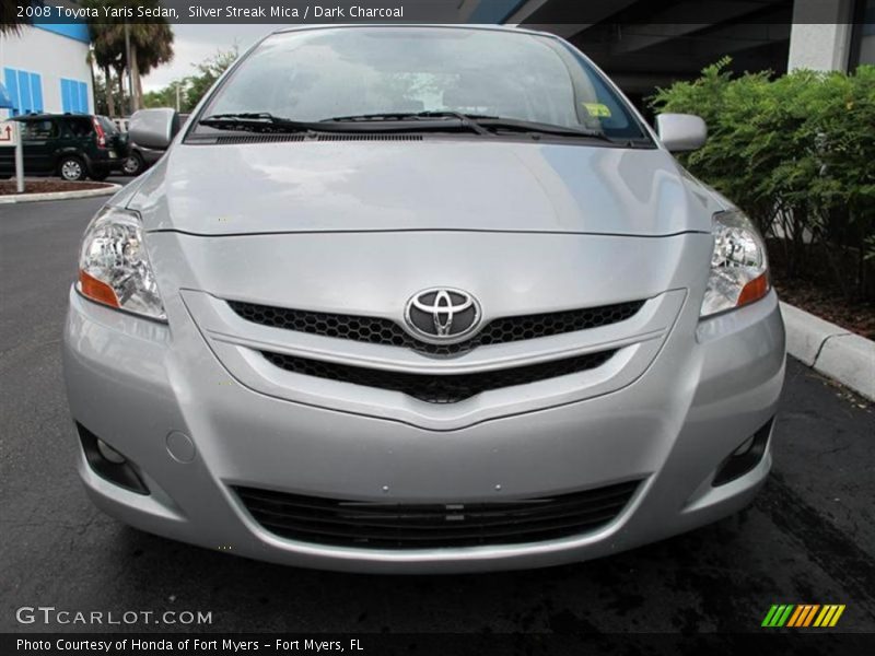 Silver Streak Mica / Dark Charcoal 2008 Toyota Yaris Sedan