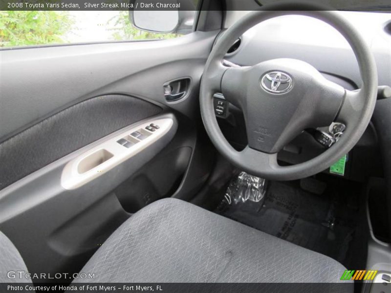 Silver Streak Mica / Dark Charcoal 2008 Toyota Yaris Sedan