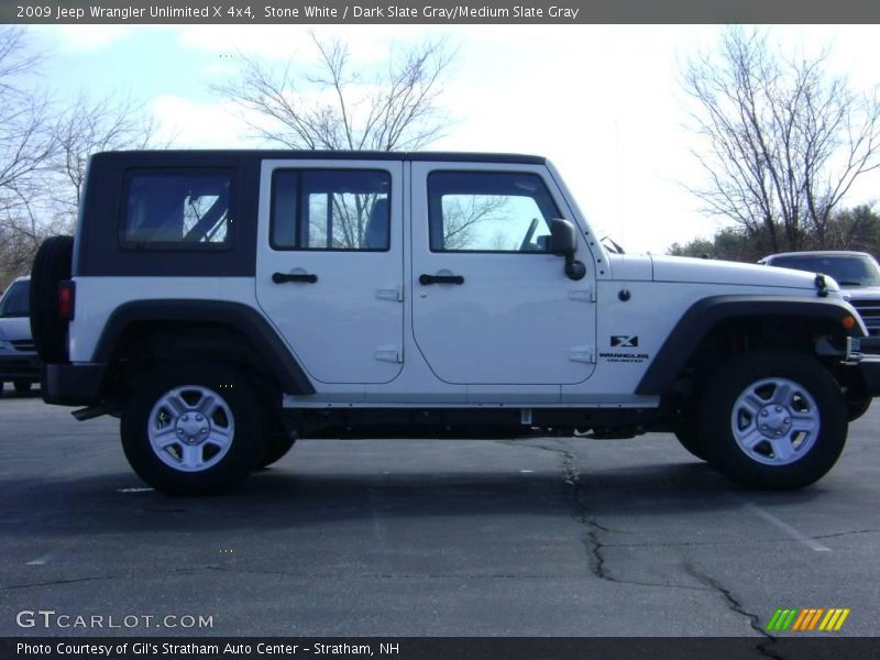 Stone White / Dark Slate Gray/Medium Slate Gray 2009 Jeep Wrangler Unlimited X 4x4