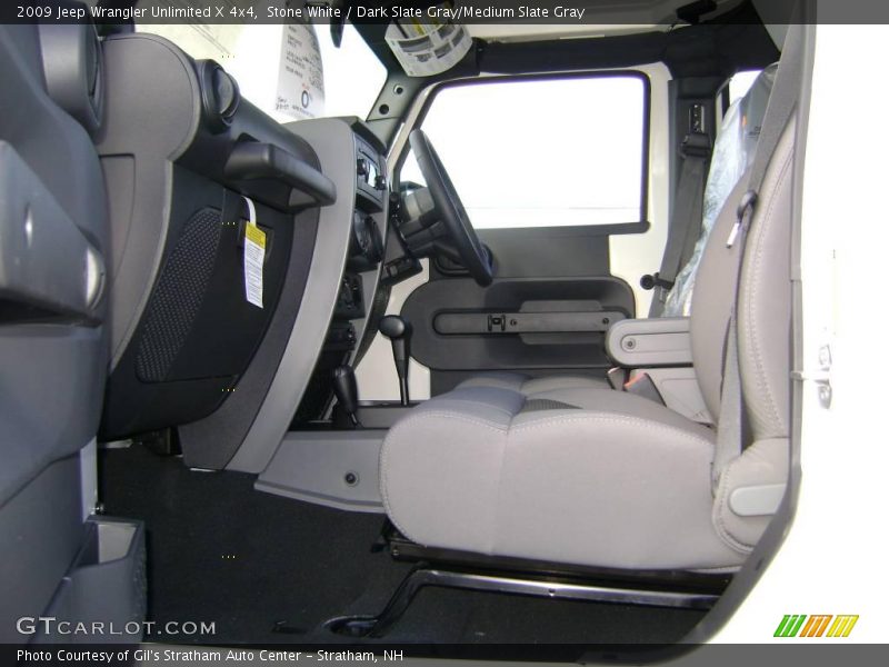 Stone White / Dark Slate Gray/Medium Slate Gray 2009 Jeep Wrangler Unlimited X 4x4