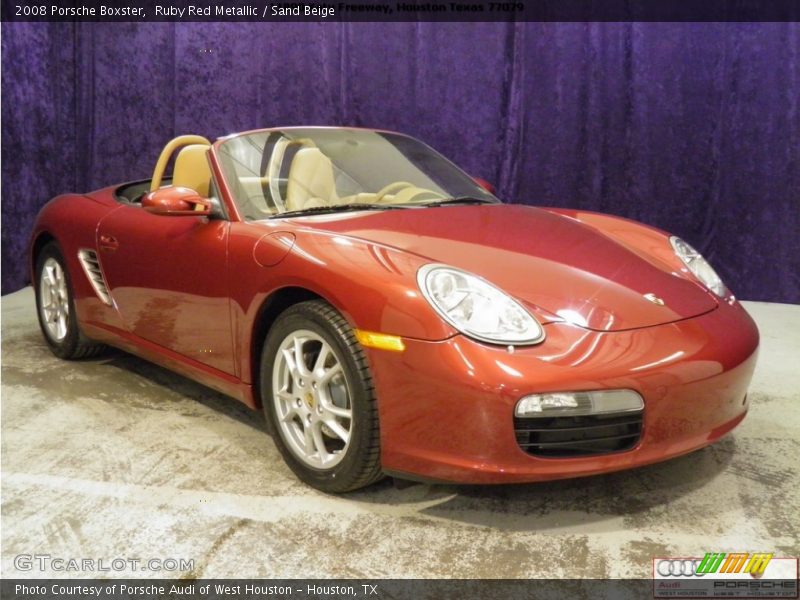 Ruby Red Metallic / Sand Beige 2008 Porsche Boxster