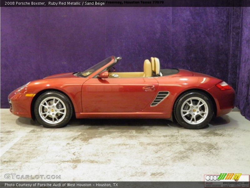 Ruby Red Metallic / Sand Beige 2008 Porsche Boxster