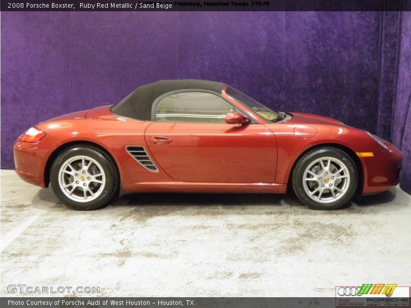 Ruby Red Metallic / Sand Beige 2008 Porsche Boxster