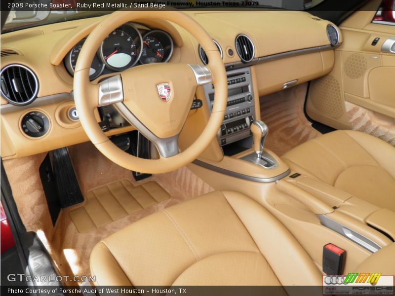 Ruby Red Metallic / Sand Beige 2008 Porsche Boxster