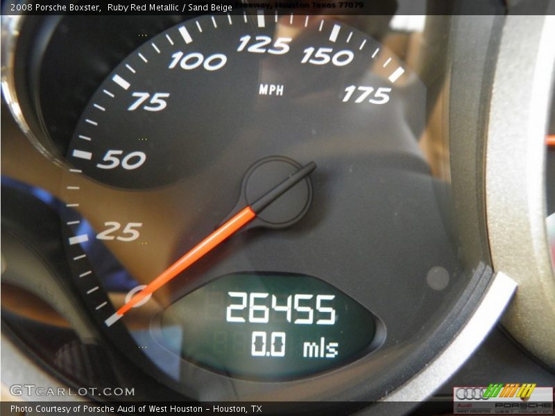 Ruby Red Metallic / Sand Beige 2008 Porsche Boxster