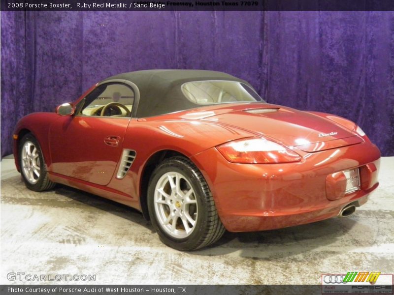 Ruby Red Metallic / Sand Beige 2008 Porsche Boxster