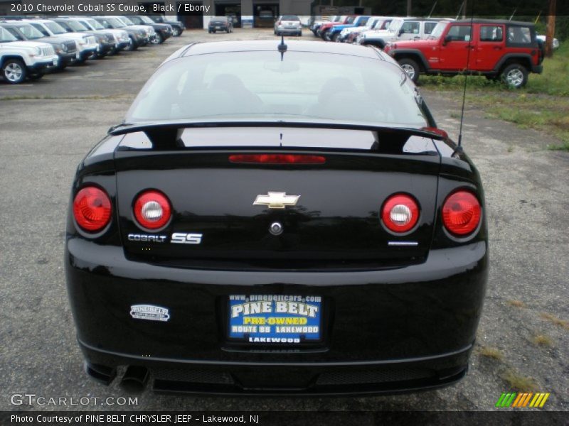 Black / Ebony 2010 Chevrolet Cobalt SS Coupe
