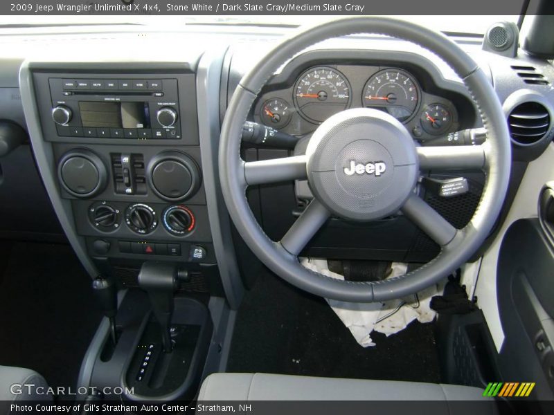 Stone White / Dark Slate Gray/Medium Slate Gray 2009 Jeep Wrangler Unlimited X 4x4