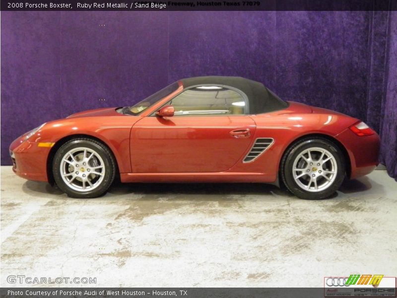 Ruby Red Metallic / Sand Beige 2008 Porsche Boxster