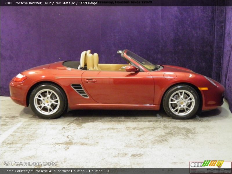 Ruby Red Metallic / Sand Beige 2008 Porsche Boxster