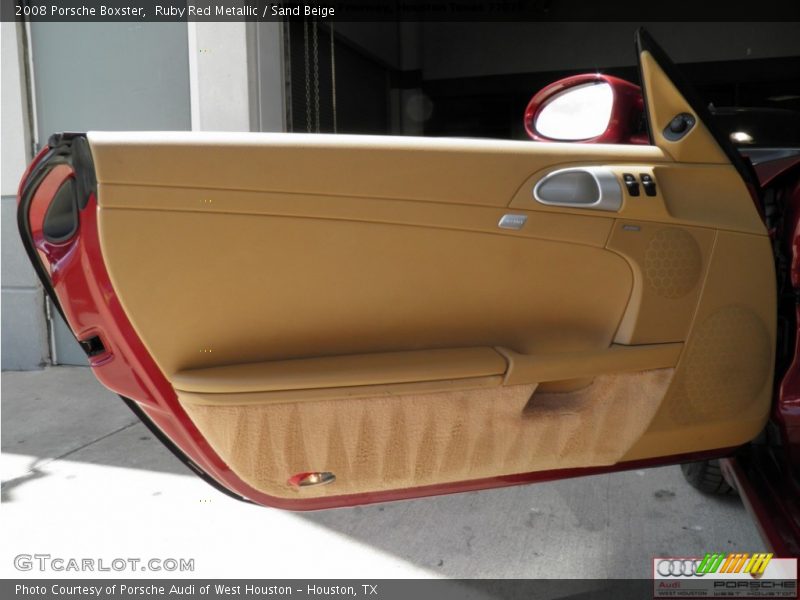 Ruby Red Metallic / Sand Beige 2008 Porsche Boxster