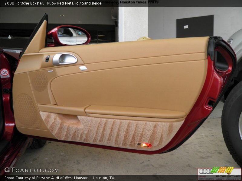 Ruby Red Metallic / Sand Beige 2008 Porsche Boxster