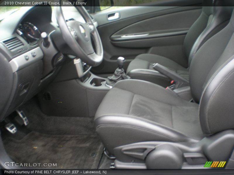  2010 Cobalt SS Coupe Ebony Interior