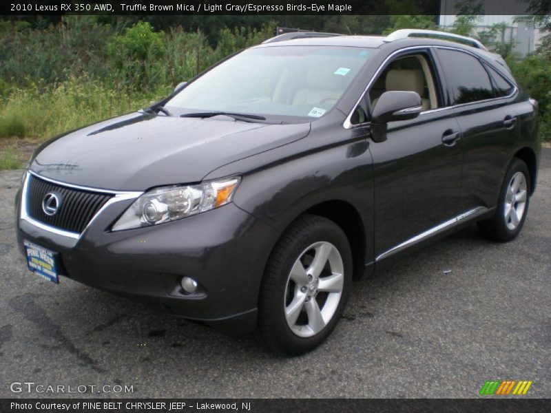 Truffle Brown Mica / Light Gray/Espresso Birds-Eye Maple 2010 Lexus RX 350 AWD