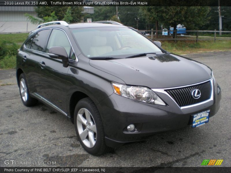 Truffle Brown Mica / Light Gray/Espresso Birds-Eye Maple 2010 Lexus RX 350 AWD