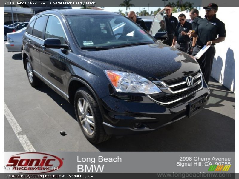 Crystal Black Pearl / Black 2010 Honda CR-V EX-L