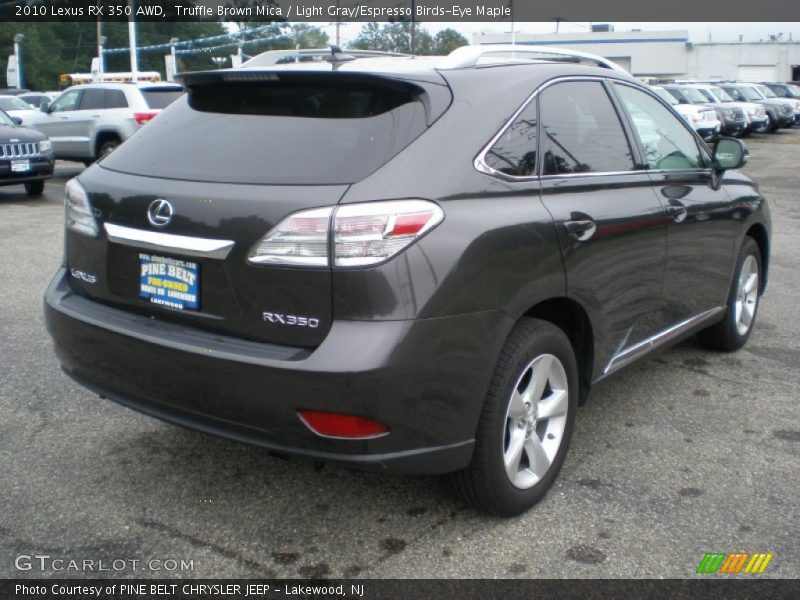 Truffle Brown Mica / Light Gray/Espresso Birds-Eye Maple 2010 Lexus RX 350 AWD