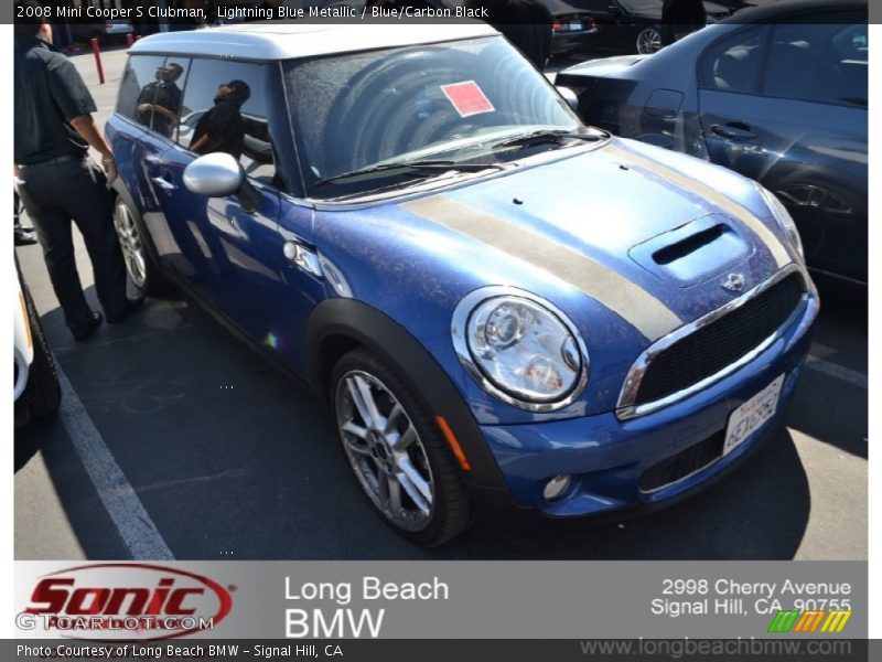 Lightning Blue Metallic / Blue/Carbon Black 2008 Mini Cooper S Clubman