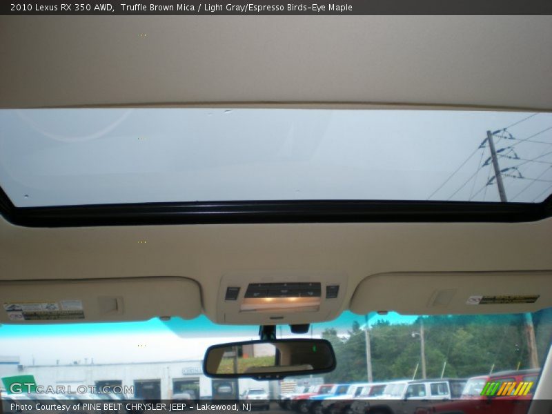 Truffle Brown Mica / Light Gray/Espresso Birds-Eye Maple 2010 Lexus RX 350 AWD