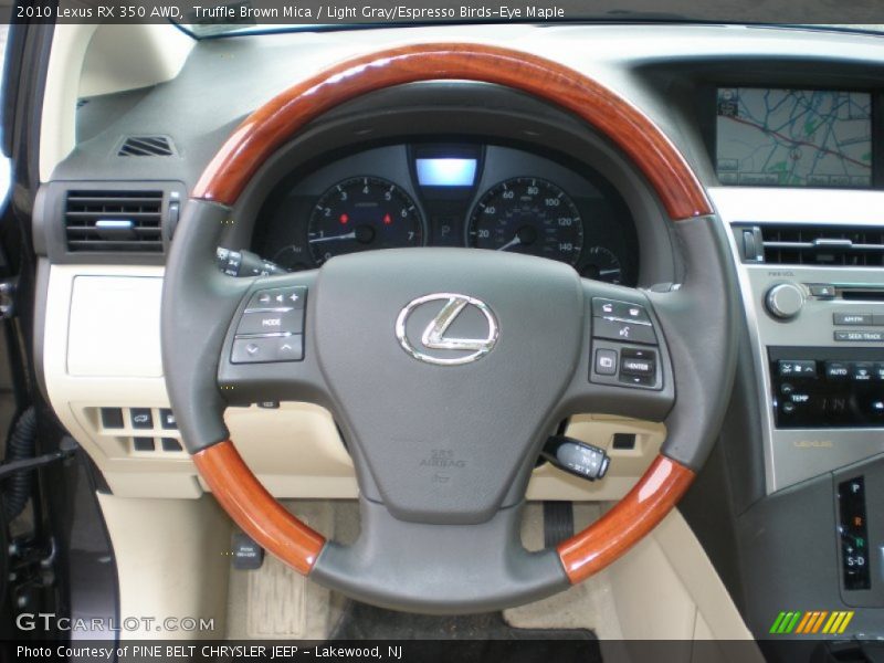 Truffle Brown Mica / Light Gray/Espresso Birds-Eye Maple 2010 Lexus RX 350 AWD