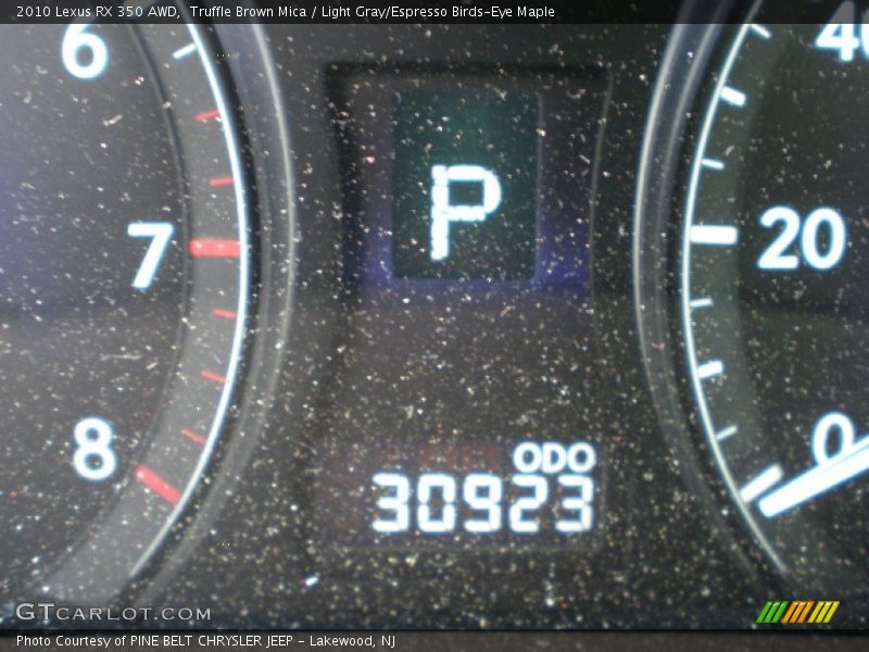 Truffle Brown Mica / Light Gray/Espresso Birds-Eye Maple 2010 Lexus RX 350 AWD