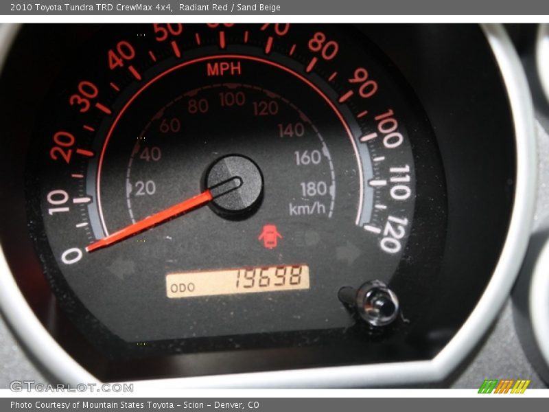 Radiant Red / Sand Beige 2010 Toyota Tundra TRD CrewMax 4x4