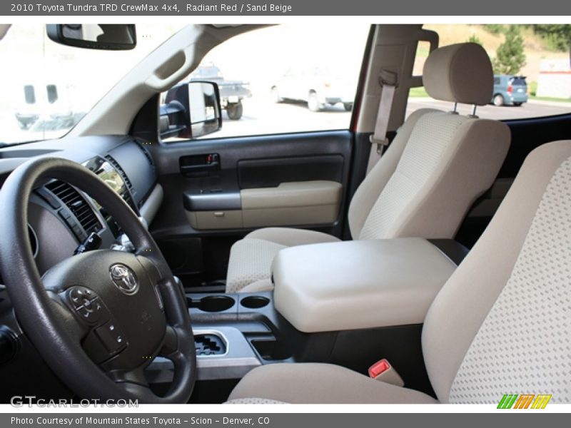 Radiant Red / Sand Beige 2010 Toyota Tundra TRD CrewMax 4x4