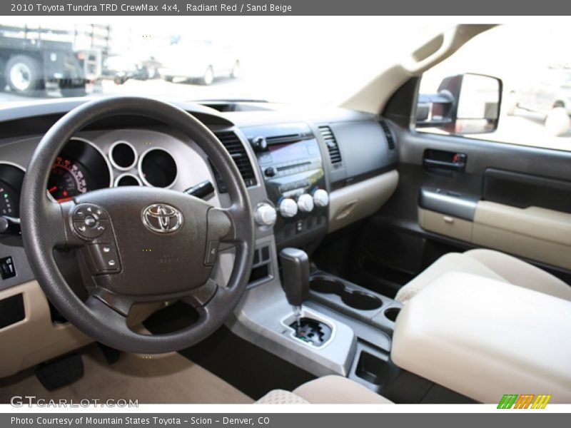 Radiant Red / Sand Beige 2010 Toyota Tundra TRD CrewMax 4x4