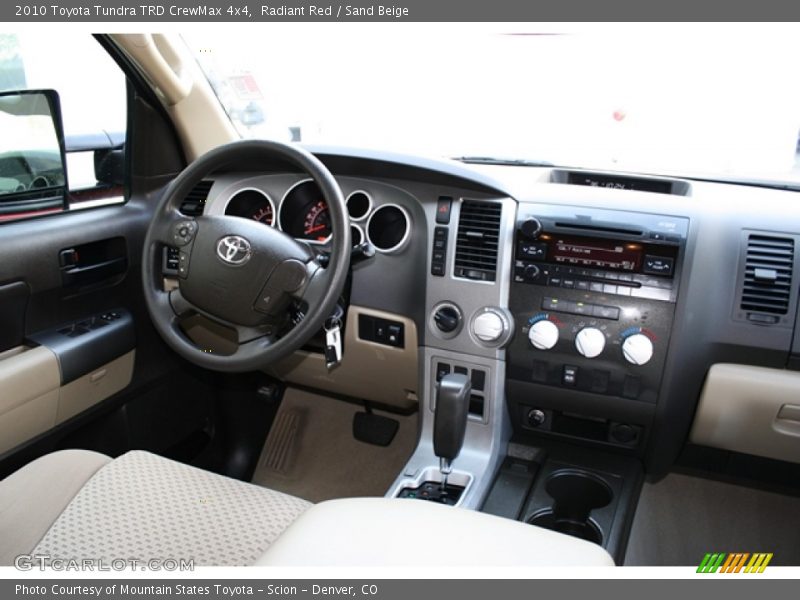 Radiant Red / Sand Beige 2010 Toyota Tundra TRD CrewMax 4x4