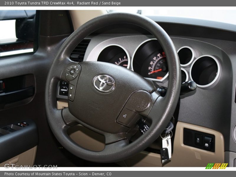 Radiant Red / Sand Beige 2010 Toyota Tundra TRD CrewMax 4x4