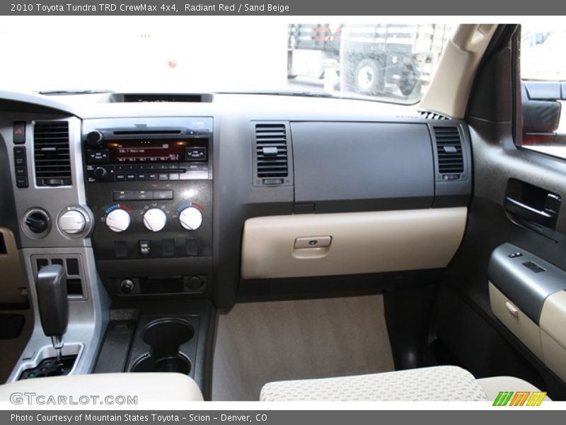Radiant Red / Sand Beige 2010 Toyota Tundra TRD CrewMax 4x4