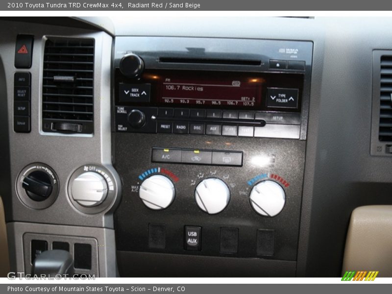 Radiant Red / Sand Beige 2010 Toyota Tundra TRD CrewMax 4x4
