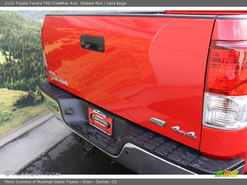 Radiant Red / Sand Beige 2010 Toyota Tundra TRD CrewMax 4x4