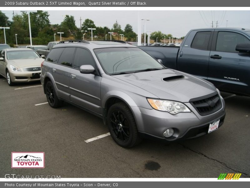 Quartz Silver Metallic / Off Black 2009 Subaru Outback 2.5XT Limited Wagon