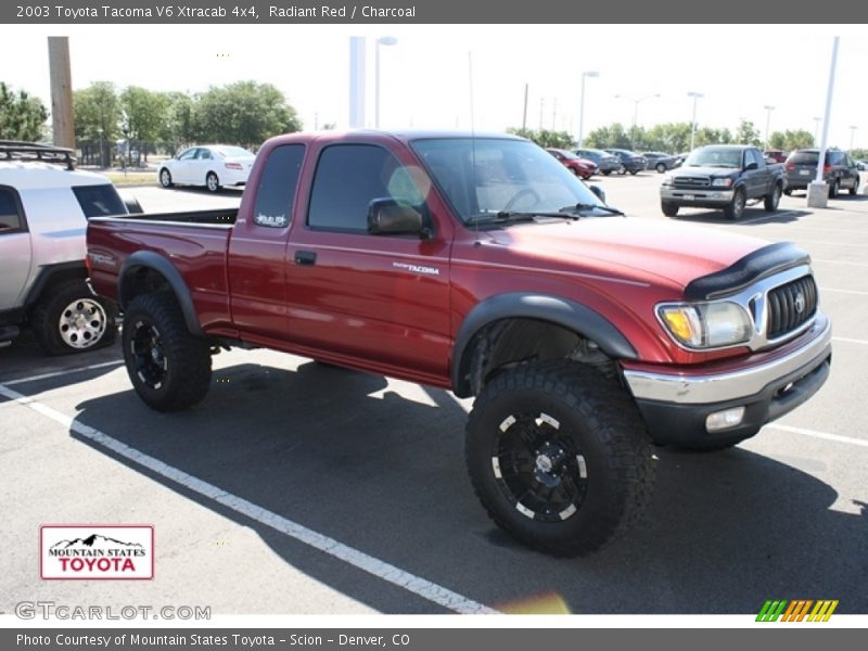 Radiant Red / Charcoal 2003 Toyota Tacoma V6 Xtracab 4x4