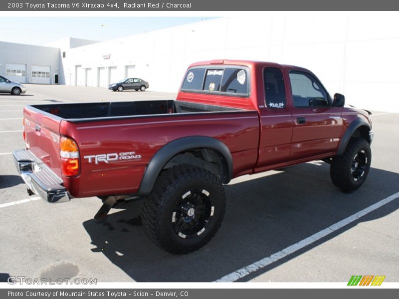 Radiant Red / Charcoal 2003 Toyota Tacoma V6 Xtracab 4x4