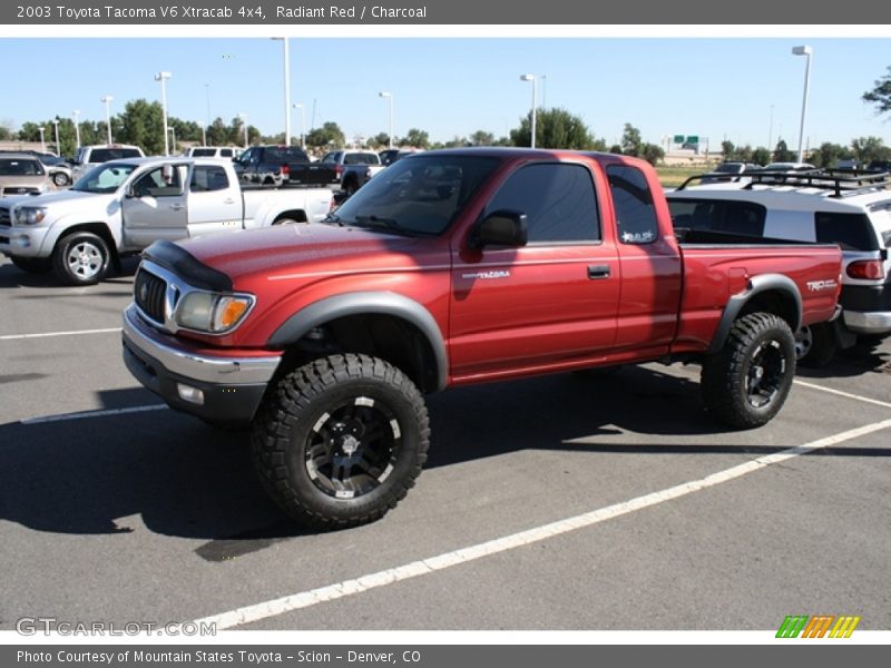 Radiant Red / Charcoal 2003 Toyota Tacoma V6 Xtracab 4x4