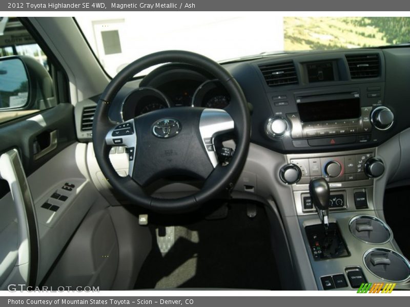 Magnetic Gray Metallic / Ash 2012 Toyota Highlander SE 4WD