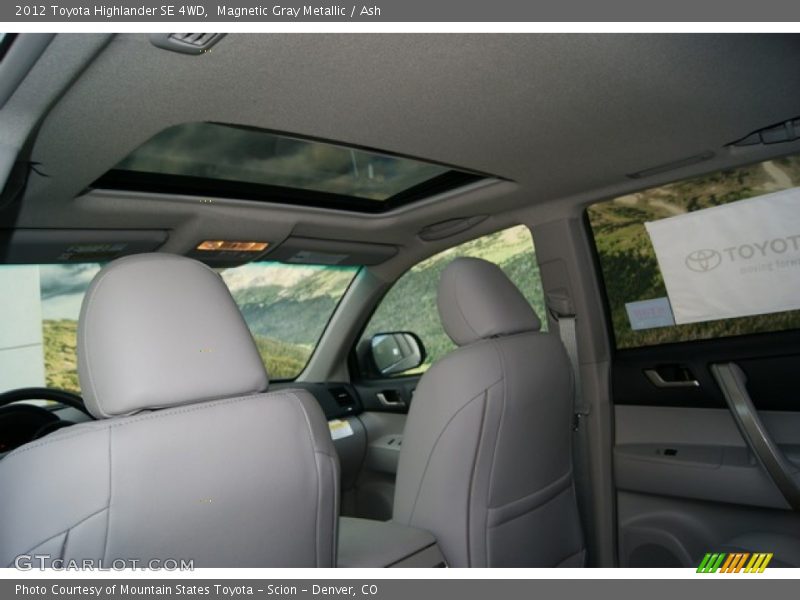 Magnetic Gray Metallic / Ash 2012 Toyota Highlander SE 4WD