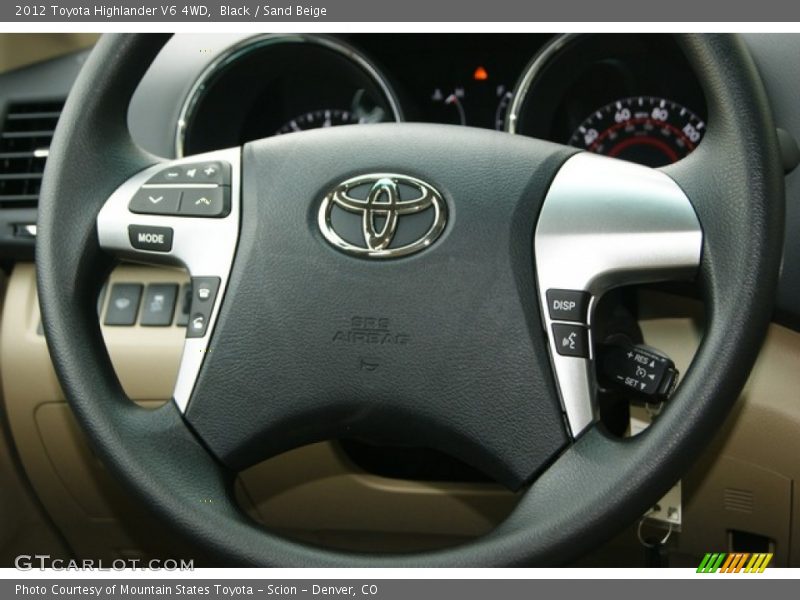  2012 Highlander V6 4WD Steering Wheel