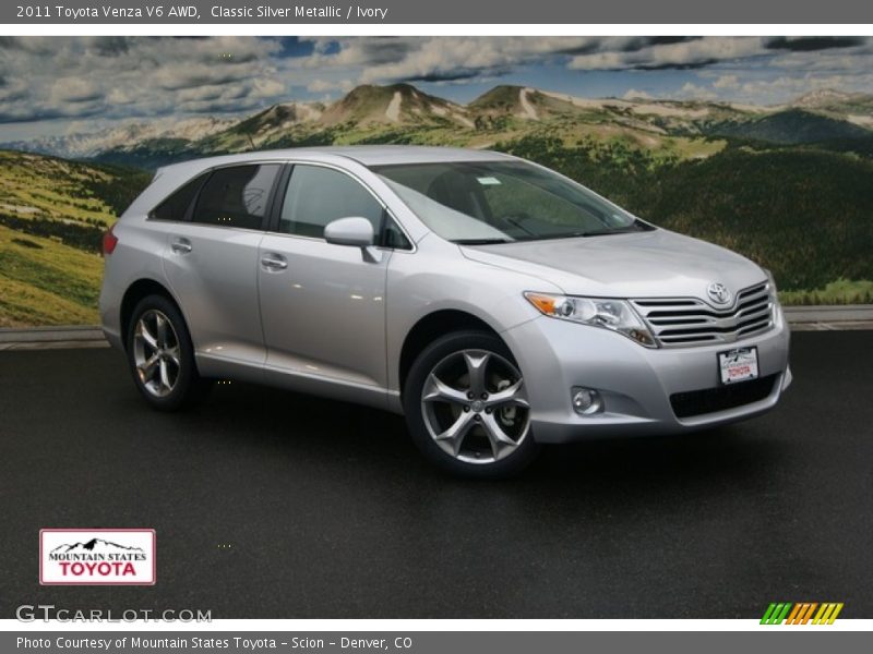 Classic Silver Metallic / Ivory 2011 Toyota Venza V6 AWD