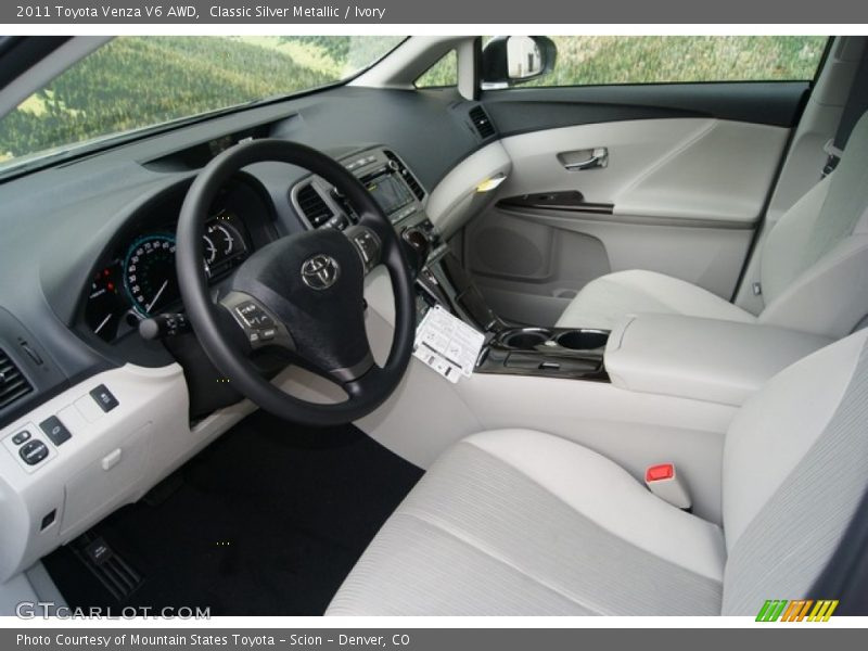 Classic Silver Metallic / Ivory 2011 Toyota Venza V6 AWD