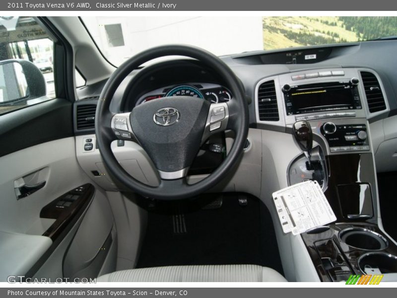 Classic Silver Metallic / Ivory 2011 Toyota Venza V6 AWD